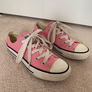 Girls Pink Converse - US Size 1